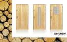 Drewniane drzwi w góralskim stylu - 3