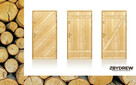 Drewniane drzwi w góralskim stylu - 4