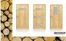Drewniane drzwi w góralskim stylu - 2