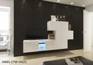 Stylowa meblościanka TROJA N85 Meble Salon Witryna LED - 4
