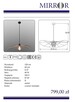 Lampa VERTIGO wisząca industrial loft, metal czarny/mosiądz - 2