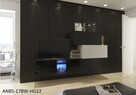 Stylowa meblościanka TROJA N85 Meble Salon Witryna LED - 3