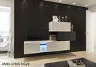 Stylowa meblościanka TROJA N85 Meble Salon Witryna LED - 2