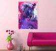 "WEWNĄTRZ RÓŻOWEJ MGŁAWICY" abstrakcja obraz 100x70cm - 2
