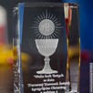 Personalizowany kryształ 3D z na pamiątkę Pierwszej Komunii - 3