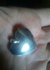 wisiorek serce kryształ tytanowy srebro 925 - 6
