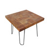 stoliki kawowe i stołki z litego drewna dębowego - 5