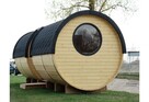SAUNA beczka ogrodowa Z WEJŚCIEM BOCZNYM Ø2.2m x 6,0 m - 3