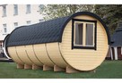 SAUNA beczka ogrodowa Z WEJŚCIEM BOCZNYM Ø2.2m x 6,0 m - 4