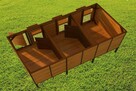 Gołębnik drewniany, nowy od producenta 200cm/600cm. - 2