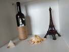 Rękodzieło, butelka ozdabiana sznurkiem, butelka ozdobna - 2
