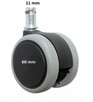 Kółko twarde małe trzpień Φ10mm średnica Φ50mm kpl - 6