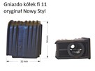 Kółko twarde małe trzpień Φ10mm średnica Φ50mm kpl - 10