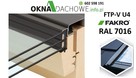 Okno dachowe antracyt FAKRO FTP-V U4 78x160 RAL 7016 - 1