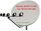 Montaż Anten TV DVB-T i SATelitarnych dojazd CAŁY POWIAT
