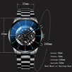 2020 Fashion ZEGAREK nareczny z datownikiem Quartz GOLD - 5