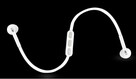 Słuchawki bezprzewodowe v4.1 sport mikrofon biały - 1