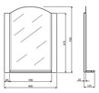 lustro impuls wiszące z półkami 60x 75x 12 cm - 2