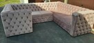 Naroznik chesterfield głęboko pikowany 160/300/240 - 1