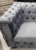 narożnik z f spania glamour chesterfield głębokie pikowania - 9