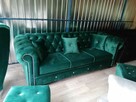 Sofa glamour z f spania chesterfield butelkowa zielen - 3