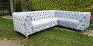 Narożnik chesterfield glamour szary producent głęboki pik - 15