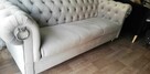 Sofa chesterfield glamour z f spania kołatki nogi chrom - 2