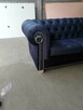 Sofa chesterfield kołatki głębokie pikowania glamour - 6