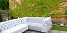 Narożnik chesterfield glamour szary producent głęboki pik - 7