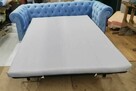 Sofa chesterfield glamour z f spania kołatki nogi chrom - 8