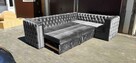 Narożnik chesterfield głęboko pikowany glamour producent - 9