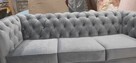 Sofa glamour wypasiona 220dluga, z f spania chesterfield - 3