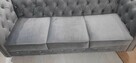 Sofa glamour wypasiona 220dluga, z f spania chesterfield - 4