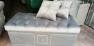wyprzedaz Skrzynia pufa otwierana 100cm od ręki glamour - 2