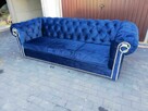 Sofa chesterfield kołatki głębokie pikowania glamour - 3