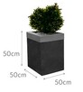 DONICE BETONOWE OZDOBNE GAZONY 50 CM OGRODOWE BETONOWE - 1