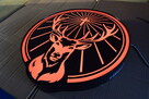 Neon Jagermeister, Logo LED Jagermaister, Podświetlany obraz - 2