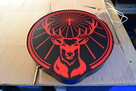 Neon Jagermeister, Logo LED Jagermaister, Podświetlany obraz - 5