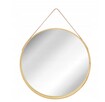 OKRĄGŁE LUSTRO drewniane Z PASKIEM 50 cm LOFT NOWE - 2