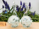 Szklane łabędzie, łabędź, figurka, szkło Murano PRL vintage - 7