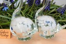 Szklane łabędzie, łabędź, figurka, szkło Murano PRL vintage - 9