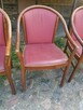 Krzesła z podlokietnikami na taras 4szt - 5