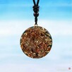 Piękny Naszyjnik Orgonit Malachit Naturalna Żywica Amulet D. - 7