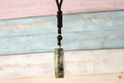 NASZYJNIK TALIZMAN LABRADORYT WISIOR AMULET MIEDŹ PREZENT - 12