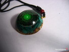 Piękny Naszyjnik Orgonit Malachit Naturalna Żywica Amulet D. - 11