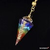 Wisiorek Amulet Wahadełko Orgonit Czakra Ametyst Lazury - 9