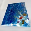 Piramida Orgonitowa Koral Tygrysie Oko Ametyst Lazuryt 6cm - 5