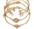 Zestaw Złotych Bransoletek Damskich Versati Princess (4szt) - 2
