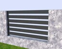 Przęsło ogrodzeniowe panelowe deski stalowe lamele profil - 3