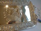 Taca - plater w kolorze srebrnym - 3